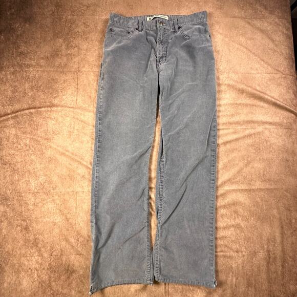 Gap Pants Mens 34x34 Blue Relaxed Boot Fit Corduroy Pants Cotton Y2k Casual - Picture 1 of 10
